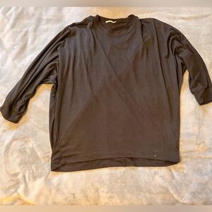 Black Long Sleeve 3/4 sleeve Top